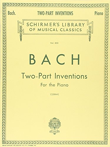 Imagen de archivo de 15 Two-Part Inventions: 15 Two-Part Inventions (Czerny) Schirmer Library of Classics Volu (Schirmer's Library of Musical Classics, Vol. 850) a la venta por Books From California