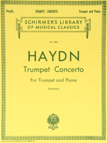 Beispielbild fr Trumpet Concerto: For Trumpet and Piano (Schirmer's Library of Musical Classics) zum Verkauf von Half Price Books Inc.