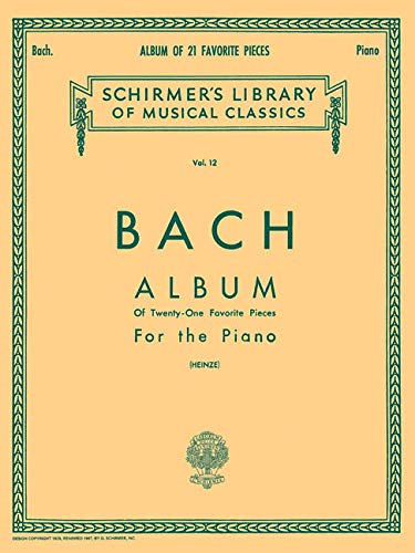 Beispielbild fr Album of Twenty-One Favorite Pieces for the Piano (Schirmer's Library of Musical Classics, Vol. 12) zum Verkauf von Wonder Book