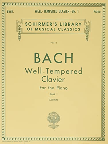 Stock image for Well Tempered Clavier - Book 1 (Schirmer's Library of Musical Classics Vo. 13) for sale by ZBK Books