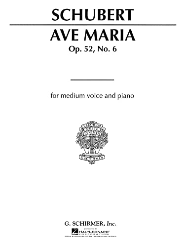 Beispielbild fr AVE MARIA MEDIUM VOICE AND PIAN Format: Softcover zum Verkauf von INDOO