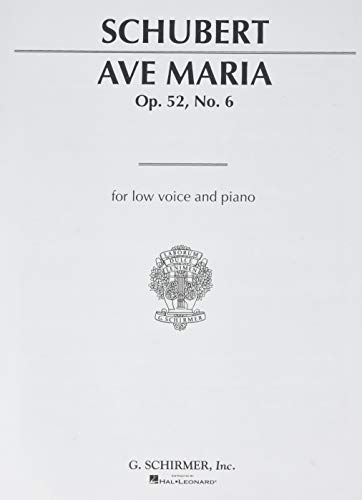 Beispielbild fr AVE MARIA OP52 NO6 LOW IN G GERMAN ENGLISH LATIN Format: Paperback zum Verkauf von INDOO