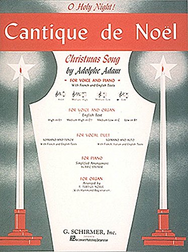 9780793553457: CANTIQUE DE NOEL (O HOLY NIGHT: Low Voice B-flat and Piano