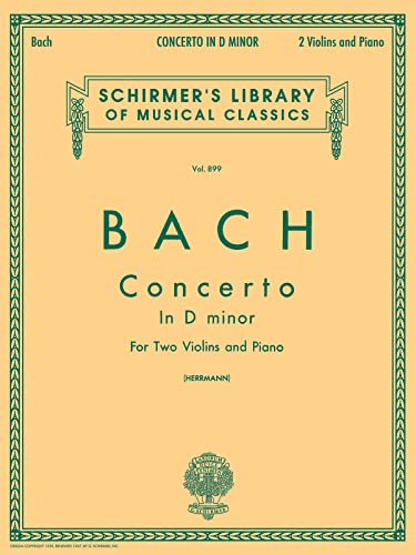 9780793554423: J.s.bach: concerto in d minor for two violins and piano