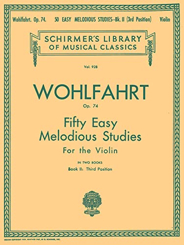 9780793554560: 50 Easy Melodious Studies, Op. 74 - Book 2: Violin Method