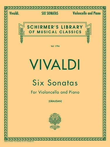 Stock image for 6 Sonatas : Schirmer Library of Classics Volume 1794 Cello and Piano for sale by Better World Books