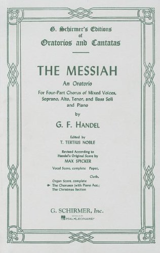 Beispielbild fr Messiah (Oratorio, 1741): Chorus Parts zum Verkauf von ThriftBooks-Atlanta