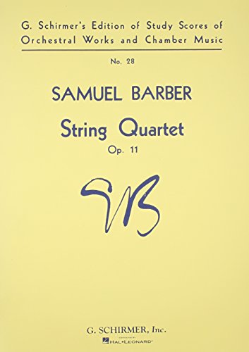 9780793555604: String Quartet, Op. 11: Study Score No. 28