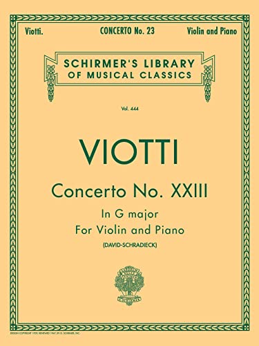 Concerto No. 23 in G Major by Giovan Battista Viotti Paperback | Indigo Chapters