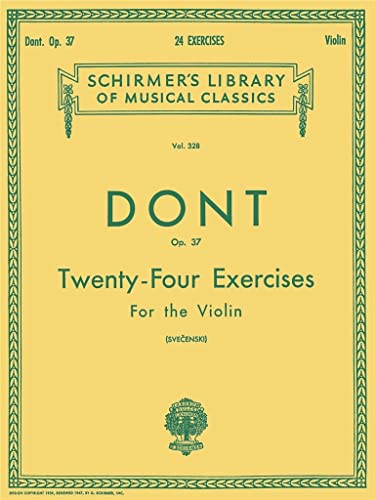 9780793556786: 24 Exercises, Op 37: Schirmer Library of Classics Volume 328 Violin Method (Schirmer's Library of Musical Classics)