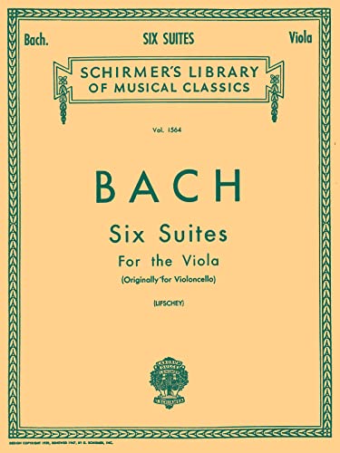 Imagen de archivo de 6 Suites: Schirmer Library of Classics Volume 1564 Viola Solo a la venta por Earthlight Books