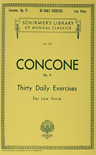 Imagen de archivo de 30 Daily Exercises, Op. 11: Low Voice a la venta por Revaluation Books