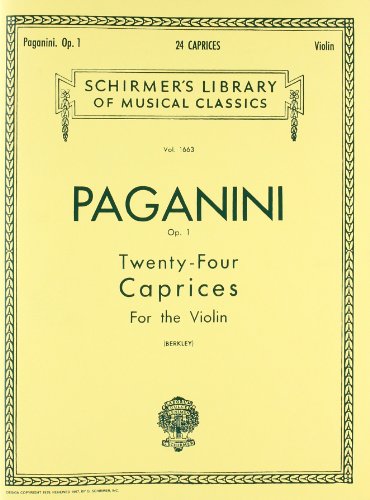 Stock image for 24 Caprices, Op. 1 for sale by Blackwell's