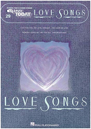 Imagen de archivo de EZ Play Today Love Songs for Organs, Pianos and Electronic Keyboards No. 29 a la venta por HPB-Emerald