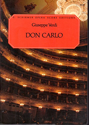 Stock image for Don Carlos: Opera in Four Acts for sale by Arnold M. Herr