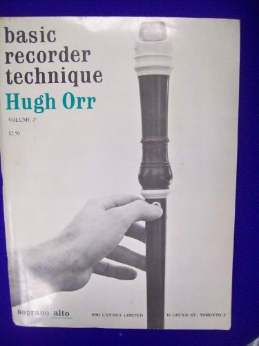 9780793571154: Basic recorder technique - volume 2: Recorder Method
