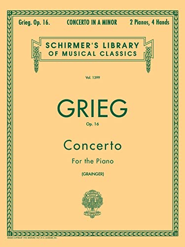 Stock image for Concerto in A Minor, Op. 16: Schirmer Library of Classics Volume 1399 Piano Duet (Schirmer's Library of Musical Classics) for sale by Goodwill Books