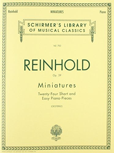 Stock image for Miniatures, Op. 39: Schirmer Library of Classics Volume 700 Piano Solo for sale by GF Books, Inc.