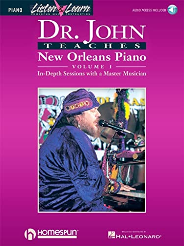 DR JOHN TEACHES NEW ORLEANS PIANO VOLUME 1 BK/CD LISTEN & LEARN Format: Paperback - Rebennack, Mac (Dr. John)