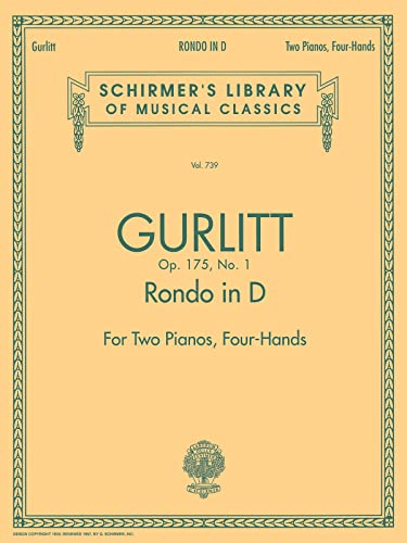 9780793587681: Rondo in D, Op. 175 No. 1, for Two Pianos, Four Hands (Schirmer's Library of Musical Classics)