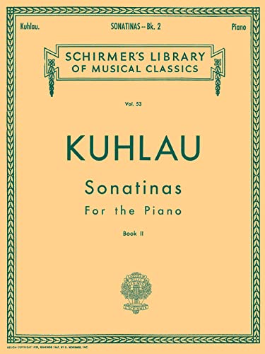 Stock image for Sonatinas - Book 2: Schirmer Library of Classics Volume 53 Piano Solo for sale by HPB-Red