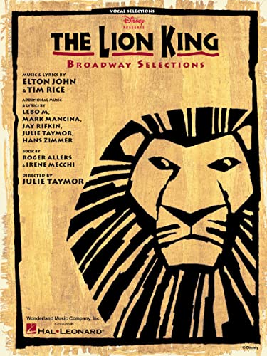 Beispielbild fr The Lion King Broadway Selections Pvg zum Verkauf von Monster Bookshop