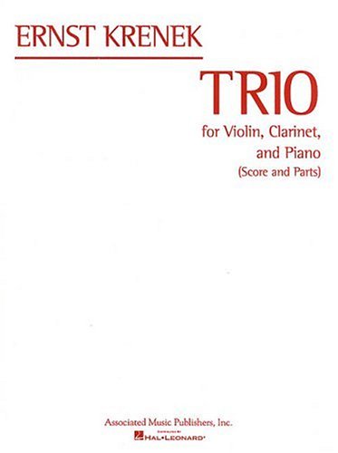 9780793592784: Ernst krenek: trio for violin, clarinet and piano (score/parts): Score and Parts