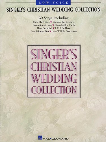 Stock image for Singer's Christian Wedding Collection: Low Voice for sale by Wonder Book