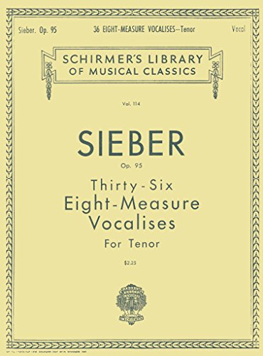 Imagen de archivo de 36 Eight-measure Vocalises, Op. 95: Sheet Music a la venta por Revaluation Books