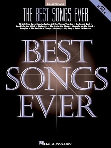 Imagen de archivo de The Best Songs Ever (Big-Note Piano) a la venta por GF Books, Inc.