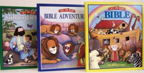 Beispielbild fr Lift The Flap Bible / Lift The Flap Bible Adventures / Lift The Flap Stories Jesus Told - 3 Board Book Set zum Verkauf von Books-FYI, Inc.