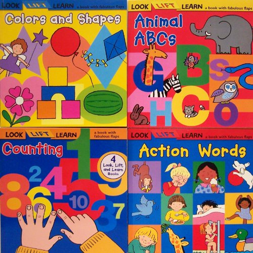 Stock image for Look Lift Learn 4 Pack (Colors and Shapes, Animal ABCs, Counting, Action Words) for sale by HPB Inc.