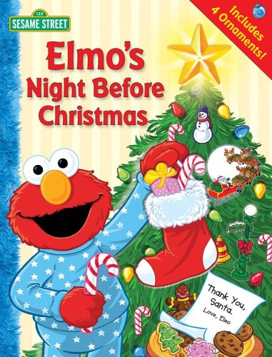 Imagen de archivo de Elmo's Night Before Christmas [With 4 Paper Ornaments] a la venta por ThriftBooks-Atlanta