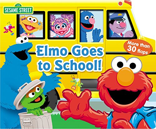 Beispielbild fr Sesame Street: Elmo Goes to School! (1) (Lift-the-Flap) zum Verkauf von Wonder Book