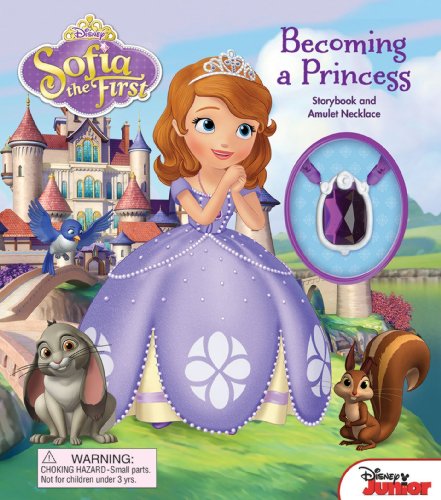 9780794428730: Disney Sofia the First: Becoming a Princess: Storybook and Amulet Necklace (1) (Storybook with Jewelry)