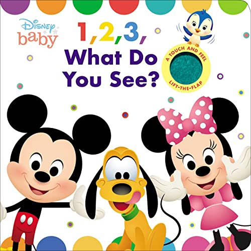 Beispielbild fr Disney Baby: 1, 2, 3 What Do You See? (Cloth Flaps) zum Verkauf von ZBK Books