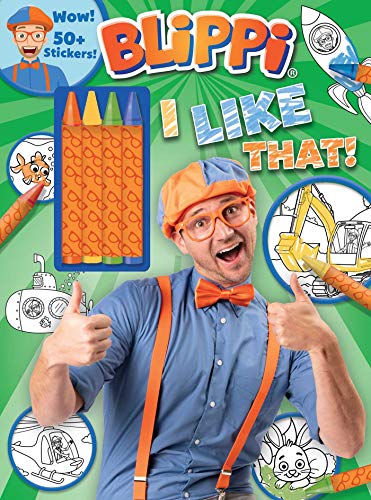 Stock image for Blippi: I Like That! Coloring Book with Crayons: Blippi Coloring Book with Crayons for sale by Russell Books