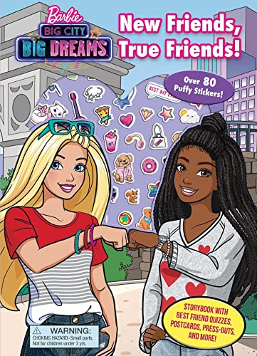 Beispielbild fr Barbie: Big City Big Dreams: New Friends, True Friends (Puffy Sti zum Verkauf von Hawking Books