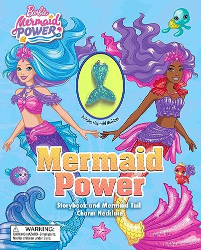 Beispielbild fr Barbie: Mermaid Power: Book with Mermaid Tail Necklace (Book with Necklace) zum Verkauf von BooksRun