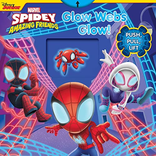 Stock image for Marvel Spidey and his Amazing Friends: Glow Webs Glow! (Push-Pull-Turn) for sale by HPB-Ruby