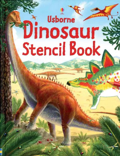 Beispielbild fr Usborne Dinosaur Stencil Book (Stencil Books) zum Verkauf von Wonder Book