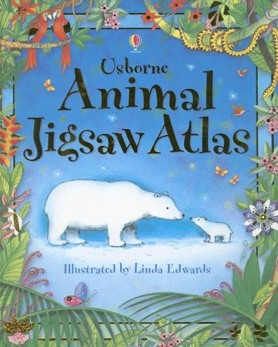 Stock image for Animal Jigsaw Puzzle Atlas Book for sale by Friends of KPL