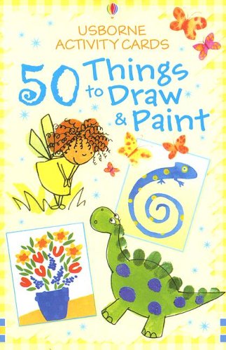 9780794512156: 50 Things to Draw and Paint (Usborne Activity Cards)