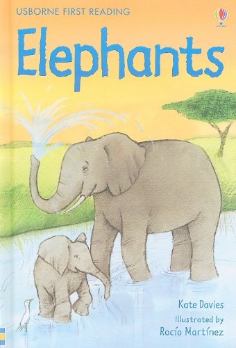 Stock image for Elephants (Usborne First Reading: Level 4) for sale by Wonder Book