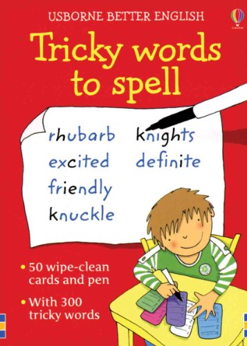 9780794528072: Tricky Words to Spell [With Pens/Pencils] (Usborne Better English)