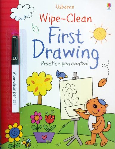 9780794528232: Wipe-Clean First Drawing (Usborne Wipe-Clean Books)