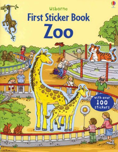 Imagen de archivo de Zoo (Usborne First Sticker Book) a la venta por HPB-Emerald