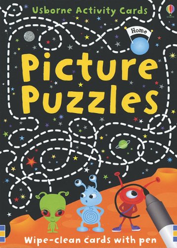 9780794529833: Picture Puzzles [With Marker] (Usborne Activity Cards)