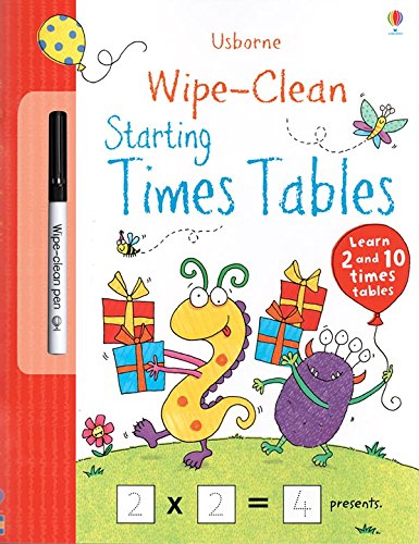 Imagen de archivo de Wipe-Clean Starting Times Tables (Usborne Wipe-Clean Books) a la venta por SecondSale