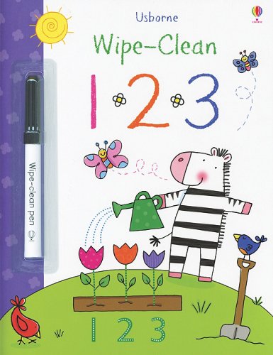 Immagine stock per Wipe Clean 123 Book